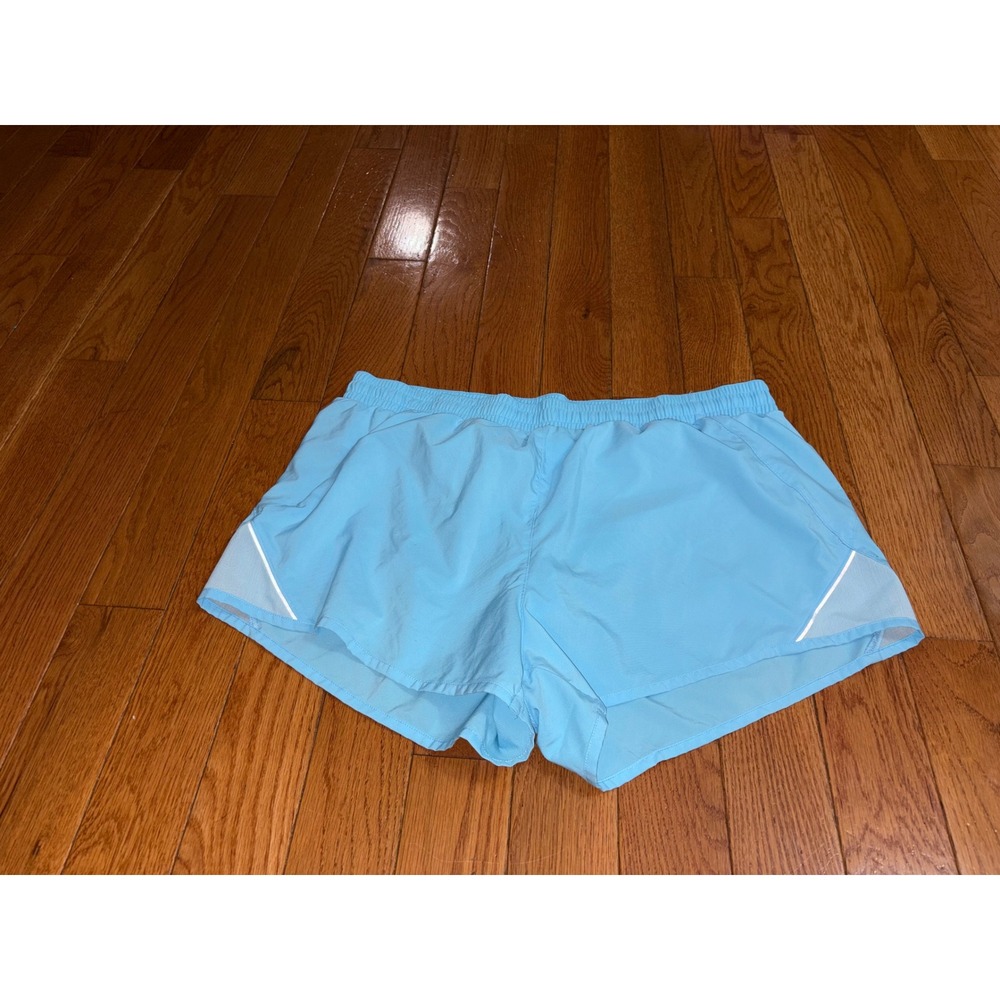 All in Motion Womens XXL Sky Blue Running Shorts Mesh Trim Athletic Activewear